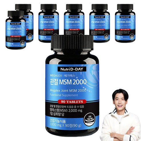 뉴트리디데이 메가렉스 관절 MSM 2000, 90정, 7개