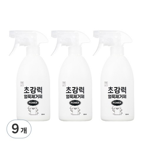 생활공식 초강력 파워 얼룩제거제, 500ml, 9개