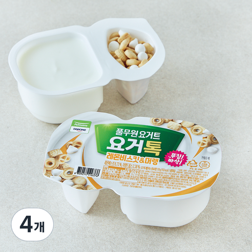풀무원 요거톡 레몬비스킷 & 머랭, 126g, 4개, 2개입
