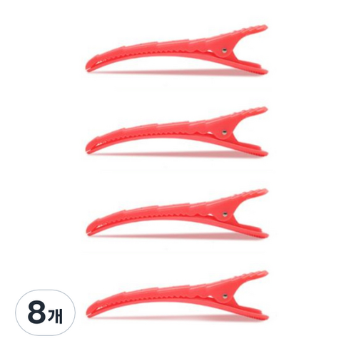 L3N 뉴컬러 바다가 커트핀셋 헤어클립, 코랄, 8개