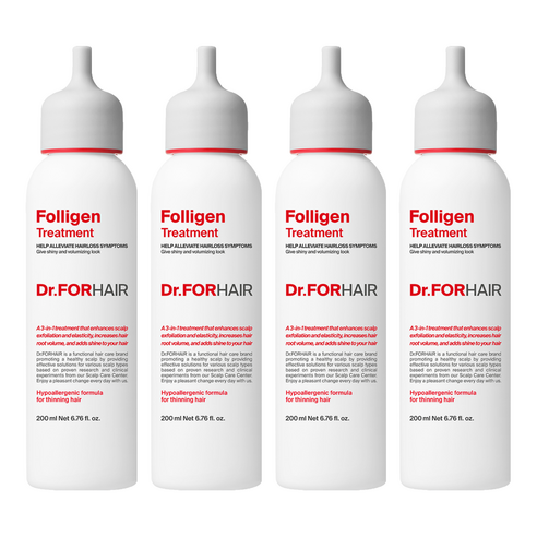 닥터포헤어 폴리젠 탈모 완화 헤어트리트먼트, 200ml, 4개