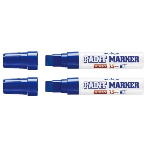 문화연필 점보 페인트마카 파랑 15mm, 1색, 2개