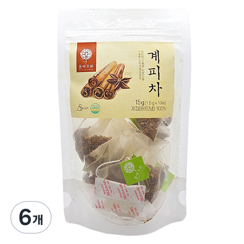 몸애조화 계피차 티백, 1.5g, 6개, 10개입