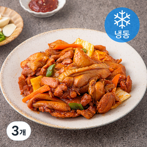 요리락 춘천식 양념닭갈비 (냉동), 1kg, 3개