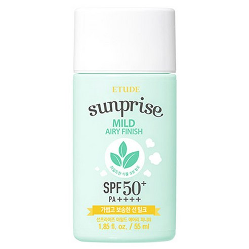 에뛰드 선프라이즈 마일드 에어리 피니쉬 선밀크 SPF50+ PA++++, 1개, 55ml