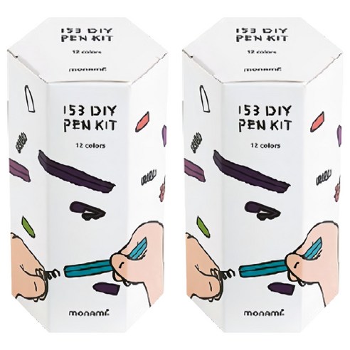 모나미 153 DIY 펜 키트 12종 세트, 혼합색상, 2세트