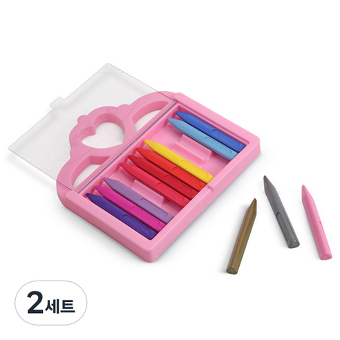멜리사앤더그 크레용 공주 MD4155, 12색, 2세트