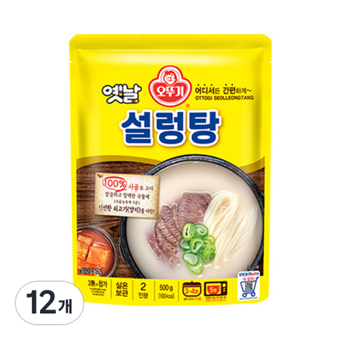 오뚜기옛날 설렁탕, 500g, 12개