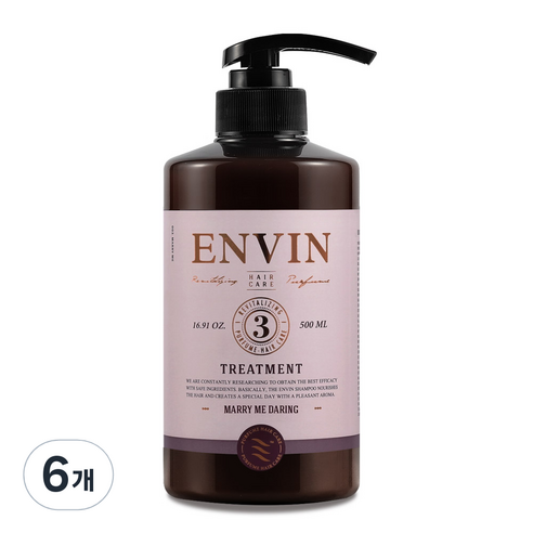 앙방 단백질 퍼퓸 헤어케어 트리트먼트 메리미달링, 500ml, 6개