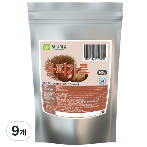 장명식품 율피가루, 9개, 300g