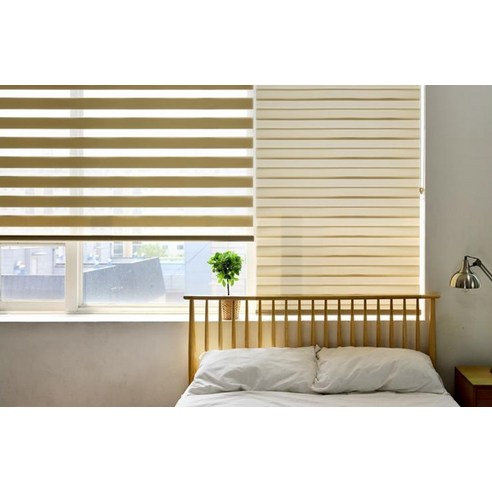 부드러운 햇살과 아늑함을 담아, 나만의 공간을 완성하는 창안애 내츄럴 콤비블라인드