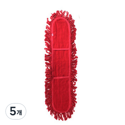 월드크린 리스킹 적색 다용도걸레 90cm, 5개
