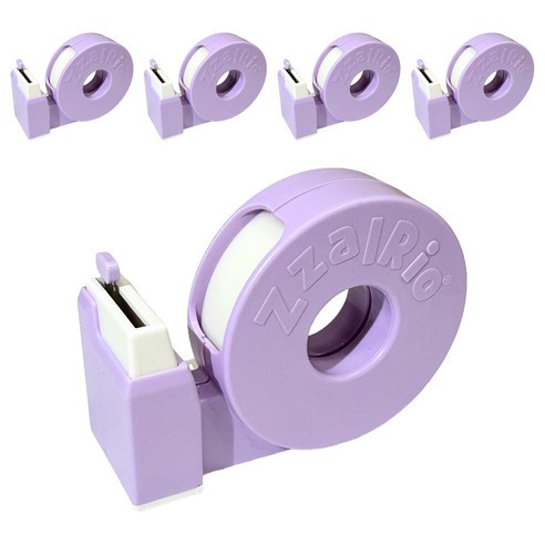 잘잘리오 아동용 안전 휴대용 테이프 디스펜서, 라벤더 퍼플, 5개