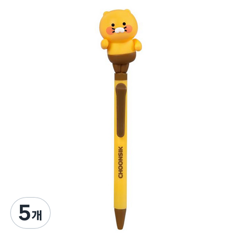 춘식이 액션 볼펜 0.5mm, 댄싱, 5개