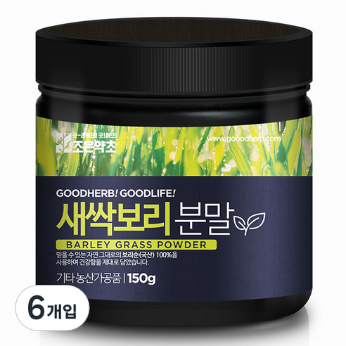 조은약초 보리새싹 분말, 150g, 6개입