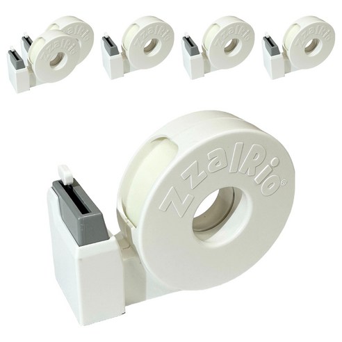 잘잘리오 아동용 안전 휴대용 테이프 디스펜서, 크림 화이트, 6개