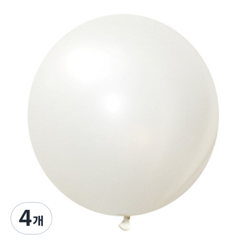 제이벌룬 셈퍼텍스 90cm 대형풍선, 펄 화이트, 4개