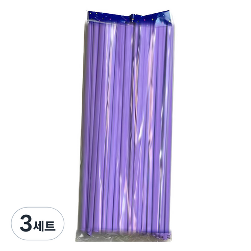 마다꾸미 요술 매직 파티 벌룬 막대풍선 100p 세트, 파스텔퍼플, 3세트