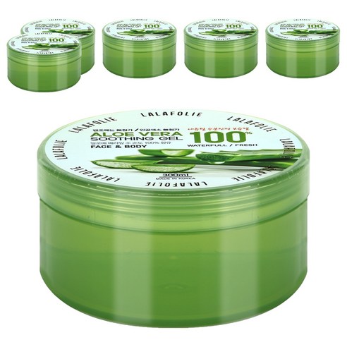 라라폴리 알로에베라 100% 수딩젤, 300ml, 6개