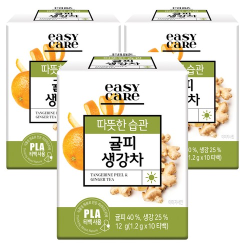 녹차원 이지케어 귤피생강차, 1.2g, 10개입, 3개, 1.2g