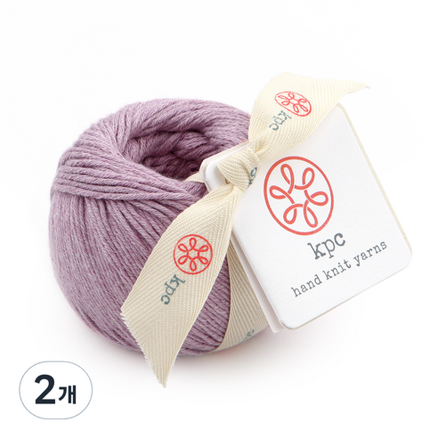 kpc yarn 가쉽 DK 면 뜨개실 50g, 아프리칸 바이올렛, 2개