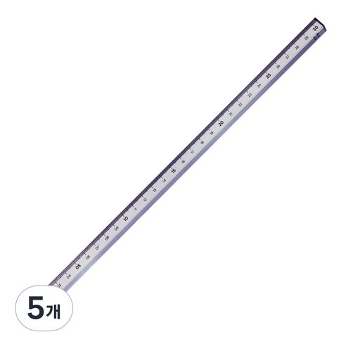 롭다 아크릴스틱자 30cm, Violet Fog, 5개