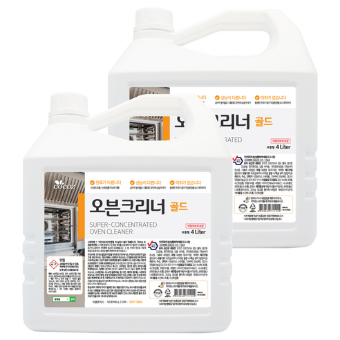 코코즈 오븐크리너 골드, 4L, 2개