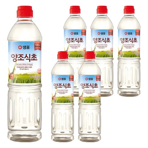 샘표 합성향 없는 양조식초, 900ml, 6개