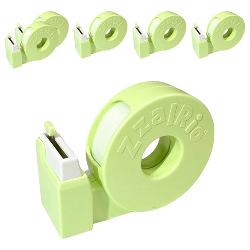 잘잘리오 아동용 안전 휴대용 테이프 디스펜서, 라임 민트, 6개