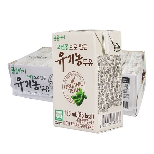 콩콩아이 국산콩으로 만든 유기농두유 24p, 두유, 24팩