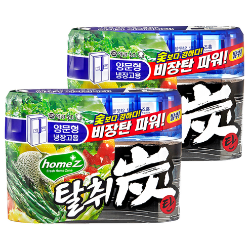 홈즈 탈취탄 양문형 냉장고용 본품, 240g, 2개