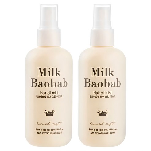 밀크바오밥 헤어 오일미스트, 120ml, 2개