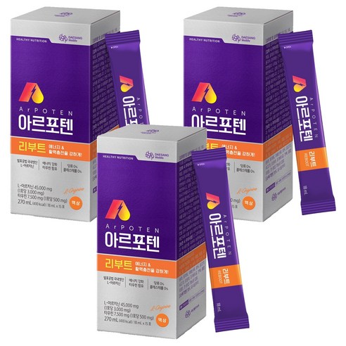 대상웰라이프 아르포텐아르지닌 리부트, 270ml, 3개