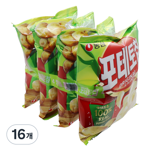 포테토칩 오리지널, 40g, 16개