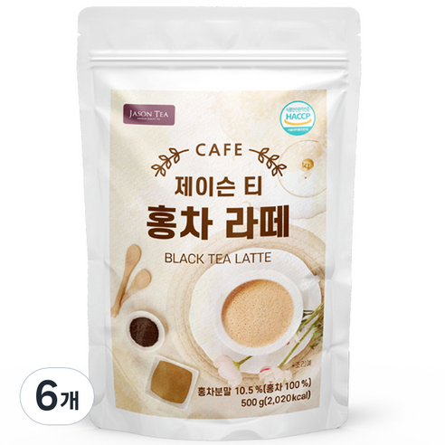 제이슨티 홍차 라떼분말, 500g, 1개입, 6개