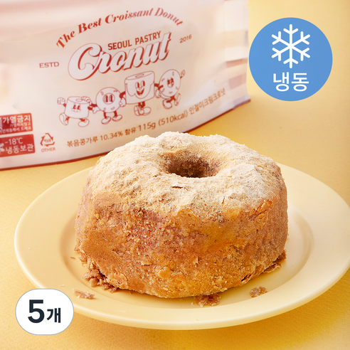 서울페이스트리 인절미크림 크로넛 (냉동), 115g, 5개