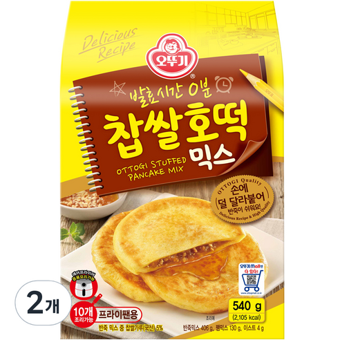 오뚜기 찹쌀호떡믹스 540g, 2개