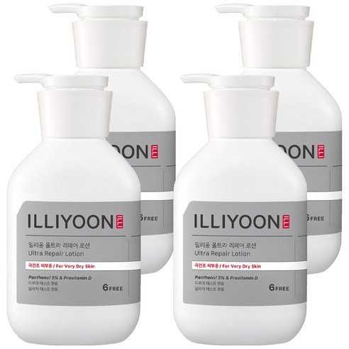 일리윤 울트라 리페어 바디로션, 350ml, 4개