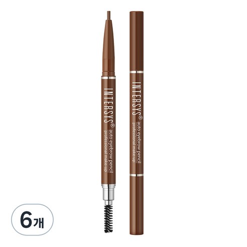 인터시스 오토 아이브로우 펜슬 10g, 05 갈색, 6개