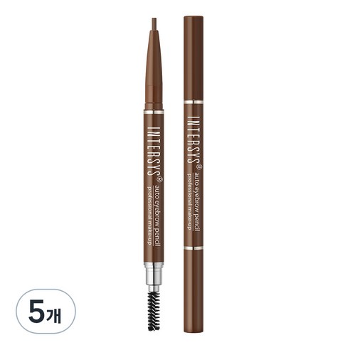 인터시스 오토 아이브로우 펜슬 10g, 02 회갈색, 5개