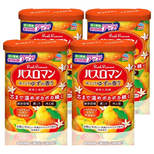 바스로망 입욕제 유자, 600g, 4개