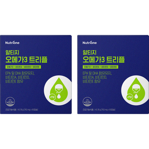 뉴트리원 알티지 오메가3 트리플, 60정, 2개