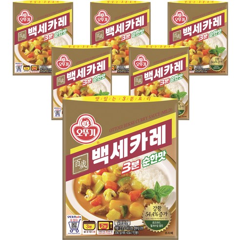 오뚜기 백세카레 순한맛, 200g, 6개