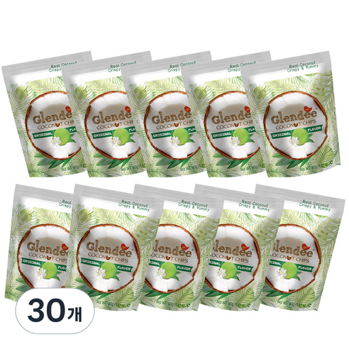 글렌디 코코넛칩 오리지날, 40g, 30개