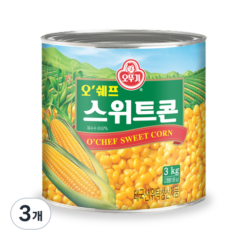 오뚜기 스위트콘 3kg, 3개