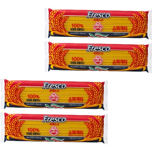오뚜기 프레스코 스파게티, 500g, 4개