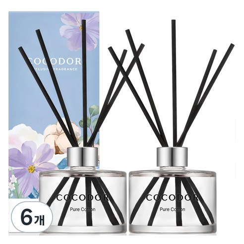 코코도르 퍼퓸 디퓨저, 퓨어코튼, 200ml, 6개