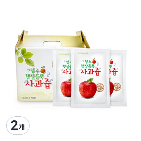 해인 영주 햇살 듬뿍 사과즙 50p, 2개, 5000ml 가바사과즙 Best Top5