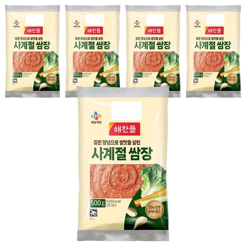 사계절 쌈장, 500g, 5개