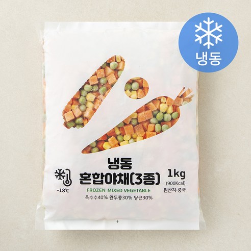 혼합야채 3종 (냉동), 1kg, 1개